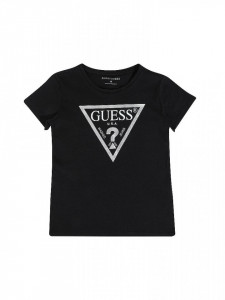 Tricou negru si bleumarin cu logo argintiu