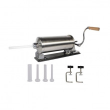 Aparat de umplut Carnati Elefant KY-2006PA, 3 kg, metal/inox, Orizontal/Rabatabil+ 4 palnii, prindere de masa
