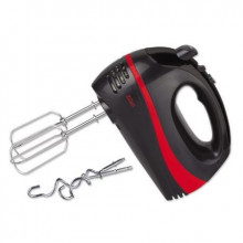 Mixer de mana Zilan ZLN-8402, Putere 300 W, 5 viteze, Functie turbo, Negru cu rosu