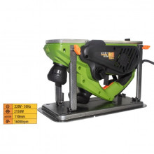 Rindea Electrica cu masa Procraft PE 2150, 2.1 kW, 16000 rpm, 2 cutite + sac colectare