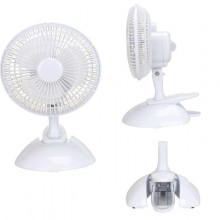 Ventilator Victronic pentru birou, 15 cm, 2 trepte de viteza, 20W, TBF06/Alb