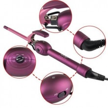 Ondulator Par Profesional Perfect Ceramic Bucle Afro 13.5cm Barrel, 45W, 50-230 grade, Roz
