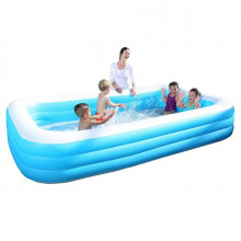 Piscina dreptunghiulara gonflabila Sunny Up, 210 x 140 x 65 cm, 3 inele