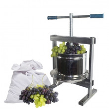 Teasc/Presa struguri Vilen Inox 10 L, cu picioare
