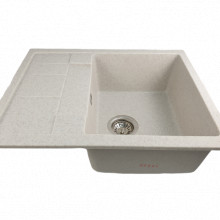 Chiuveta bucatarie dreptunghiulara din granit, MIXXUS HB8210-G322 BEJ