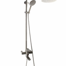 Coloana de dus Mixxus AVA-009-J, 120 cm + baterie si para, monocomanda, furtun flexibil