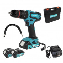 Autofiletanta cu percutie, AS21LI, 21 V, 2 Ah, prelungitor flexibil, 32 Nm, 1150 RPM