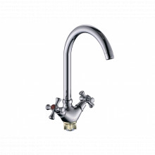 Baterie Bucatarie DIONIS DBB4-A-535, Comanda Dubla, Cartus ceramic 40 mm, Finisaj cromatic