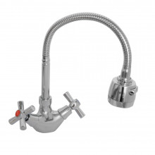 Baterie Bucatarie DIONIS DBB4-E-535, Flexibila, Dubla Comanda, Cartus ceramic 40 mm, Finisaj cromatic