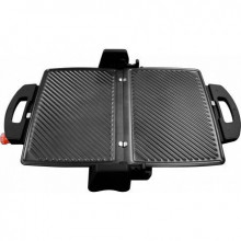 Sandwich-maker mare Zilan ZLN-9911, Putere 2000 W, Rosu, Placi antiaderente model grill, Capacitate 4 sandwich-uri