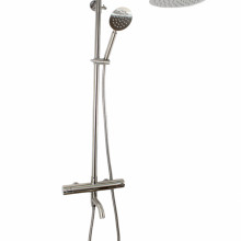 Coloana de dus Mixxus TMO-009-J, 120 cm + baterie si para, monocomanda, furtun flexibil