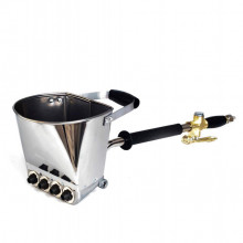 Masina de tencuit pneumatica, din inox, Model Premium cu duze, Detoolz