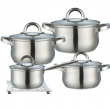 Set vesela cu capac MAESTRO 2021, 9 piese