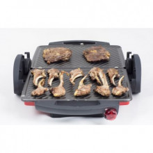 Sandwich-maker mare Zilan ZLN-9911, Putere 2000 W, Rosu, Placi antiaderente model grill, Capacitate 4 sandwich-uri