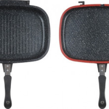 Tigaie dubla grill din aluminiu Heinner 32x24.6x7.5 cm