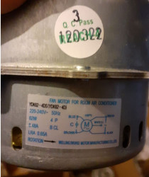 Motor ventilator extern aer conditionat 62W