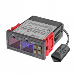 Controler de temperatura si umiditate, dublu, 220V/10A - STC-3028