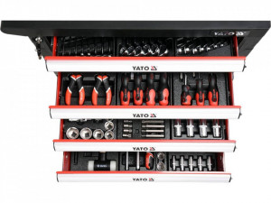 Dulap Scule Yato YT-55300 Echipat 177 buc. 958X766X465mm