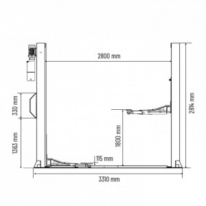 Elevator 2 coloane Reihmann RHM 242 A Profesional