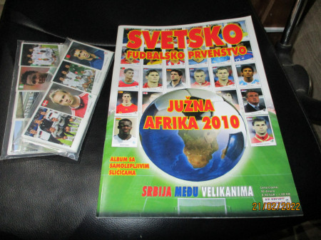 Prazan album i kompletan set sličica Svetsko prvenstvo Južna Afrika 2010 AS Sport
