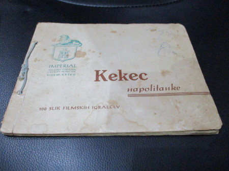 Kompletno popunjen album Kekec Napolitanke 100 filmskih glumaca