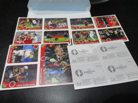 Komplet set dodatne sličice Euro 2016 Panini C1-C16 Albanija