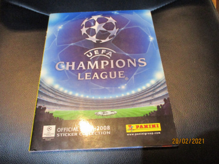 Kompletno popunjen album Champions league 2007-2008 Panini