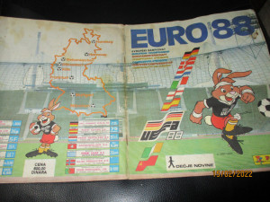 Kompletno popunjen album UEFA EURO 88 Panini