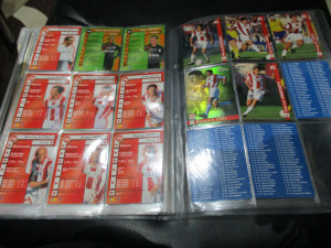 Kompletno popunjen Binder Pianeta Calcio Cards 1999 DS