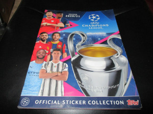 Prazan album Liga šampiona 2020/21 Topps