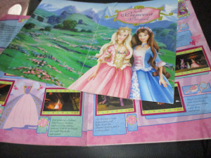 Kompletno popunjen album Barbie Princess Merlin