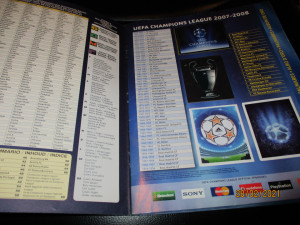 Kompletno popunjen album Champions league 2007-2008 Panini