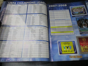 Kompletno popunjen album Champions league 2007-2008 Panini