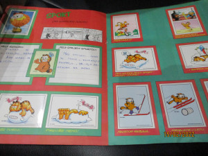 Kompletno popunjen album Garfield Panini