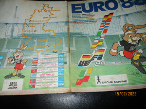 Kompletno popunjen album UEFA EURO 88 Panini