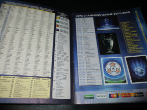 Kompletno popunjen album Champions league 2007-2008 Panini