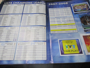 Kompletno popunjen album Champions league 2007-2008 Panini