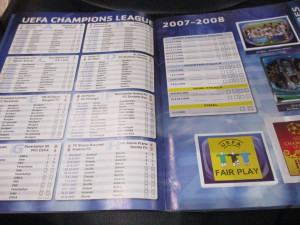 Kompletno popunjen album Champions league 2007-2008 Panini