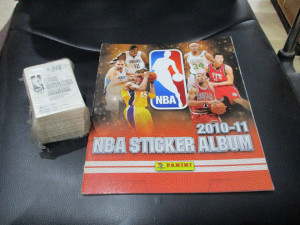 Prazan album i kompletan set sličica NBA 2010-11 Panini