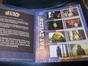 Kompletno popunjen album Star wars Rat Zvezda Panini