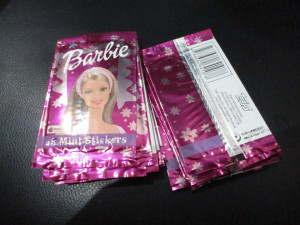 50 punih kesica Barbie mini stickers Merlin Topps