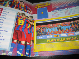 Album FC Barcelona 2010-2011 Panini