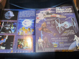 Kompletno popunjen album Star wars Rat Zvezda Panini