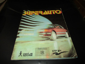 Kompletno popunjen album Super auto Dečje Novine
