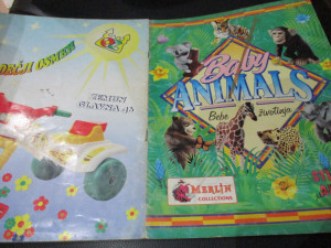 Kompletno popunjen album Bebe životinja Merlin