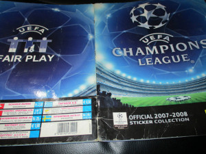Kompletno popunjen album Champions league 2007-2008 Panini