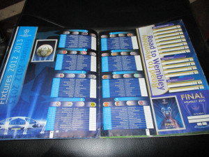 Kompletno popunjen album Champions league 2012-2013 Panini