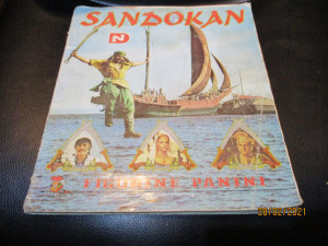 Kompletno popunjen album Sandokan Panini
