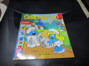 Prazan album Štrumpfovi Panini