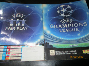 Kompletno popunjen album Champions league 2007-2008 Panini